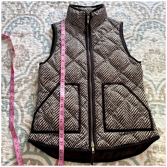 J. Crew 2012 Quilted Puffer Herringbone Vest XXS - Picture 14 of 15